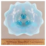 Northwood Glass Footed Bowl Klondike 7 & 1/4" W