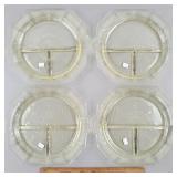 Yellow Depression Glass Plates 10 & 1/2" W