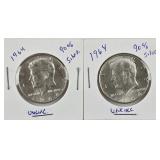 2ct 1964 Kennedy Silver Half Dollars