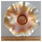 Dugan Carnival Glass Bowl Daisy 7 & 1/4" W