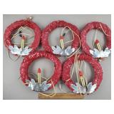 Vintage Christmas Wreathes - Need Rewired