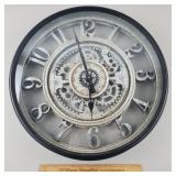 Gear Wall Clock 19 & 1/2" W - Battery Operated