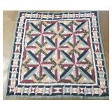 Vintage Hand Stitched Bedspread 77 x 78"