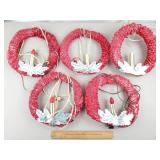 Vintage Christmas Wreathes - Need Rewired