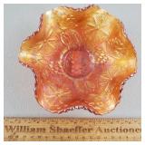 Fenton Carnival Glass Bowl Water Lily 5 & 7/8"W