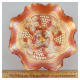 Northwood Carnival Glass Bowl Grape & Cable