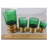 Vintage Imperial Glass Shot Shell Tumblers