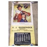 1959 Ogorchock Beverages Calendar Brookville PA