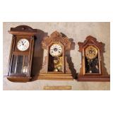 Vintage Clocks for Parts or Repair