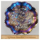 Northwood Carnival Glass Bowl Stippled Strawberry