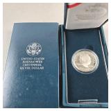 1990 US Eisenhower Centennial Silver Dollar