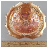 Fenton Carnival Glass Horse Head Bowl 8" W