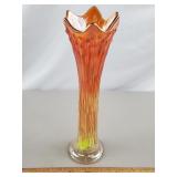 Fenton Carnival Glass Swung Vase April Showers