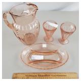 Pink Depression Glass Lot Adam Florentine