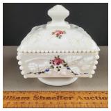 Westmoreland Glass Candy Dish HP 4 & 3/4" H