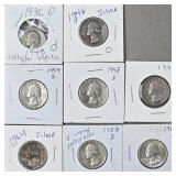 8ct Washington Silver Quarters