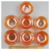 Jeannette Carnival Glass Berry Bowls