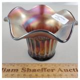 Northwood Carnival Glass Hat Vase Lustre Flute