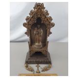 Antique Devotional Home Altar Piece 20" H