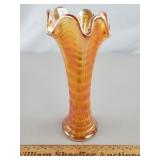 Imperial Carnival Glass Swung Vase Ripple 7 & 3/8H