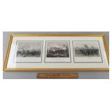 Vintage Civil War Prints Framed