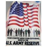 4ct 1981 US Army Reserve Posters 16 & 1/2 x 24"