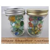 2ct Small Jars of Marbles