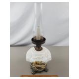 Vintage Electrified Lion Head Oil Lamp 21 & 1/2"H