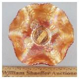 Fenton Carnival Glass Bowl Water Lily 6" W