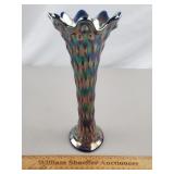 Fenton Carnival Glass Swung Vase Rustic 10 & 3/4"H
