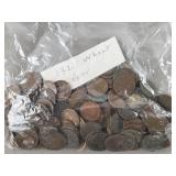 132ct Wheat Pennies - Poor Condition