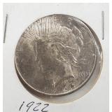 1922 Peace Silver Dollar