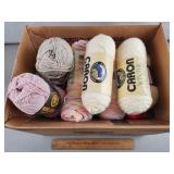 Box of Assorted Yarn