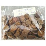 200ct Wheat Pennies All D Mint