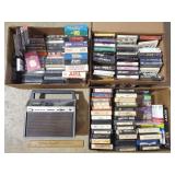 8 Track Player, Tapes, Cassettes, VHS Tapes