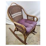 Bentwood & Cane Rocking Chair 37 & 1/2" H