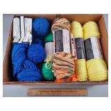 Box of Assorted Yarn