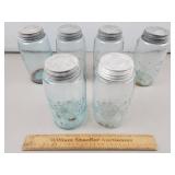 Vintage Blue Canning Jars