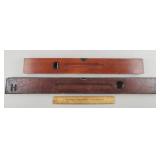 2ct Antique Stanley Levels 24" & 30"