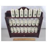 Lenox Spice Jars w/ Rack