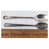 2ct Sterling Silver Spoons 33.1g Total Weight