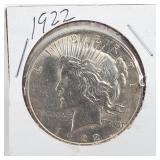 1922 Peace Silver Dollar