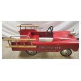Vintage Fire Truck Pedal Car