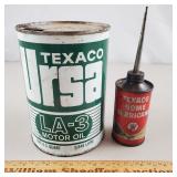 Texaco Oil Cans