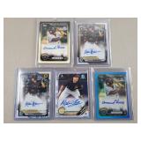 5ct Signed Pittsburgh Pirates Baseball Cards