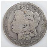 1894 O Morgan Silver Dollar