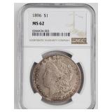 1896 Morgan Silver Dollar MS62 NGC
