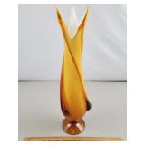 Art Glass Vase 14 & 3/4" H