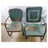 Vintage Metal Lawn Chairs - Up to 35 & 1/2" H