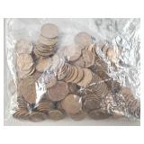 159ct Wheat Pennies All D Mint
